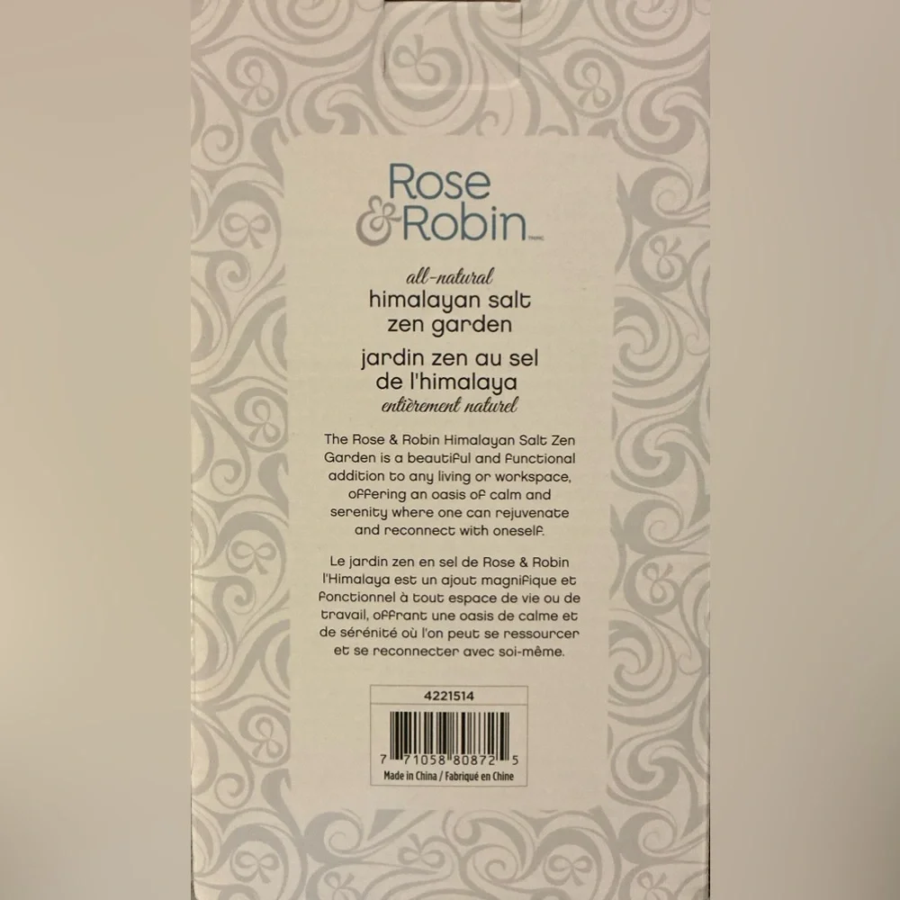 ROSE&ROBIN Himalayan Salt Zen Garden - All Natural - Picture 3 of 4